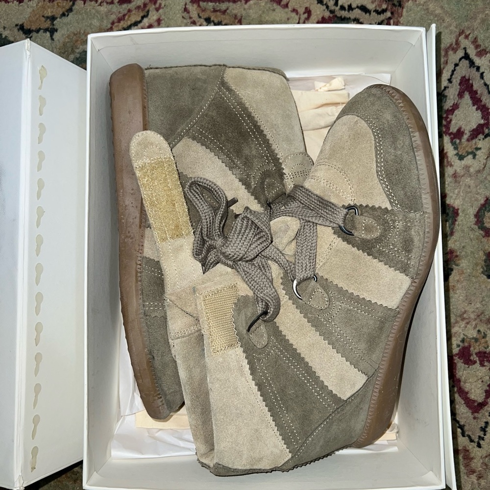 Isabel Marant Tan Low Cut Wedge 41
